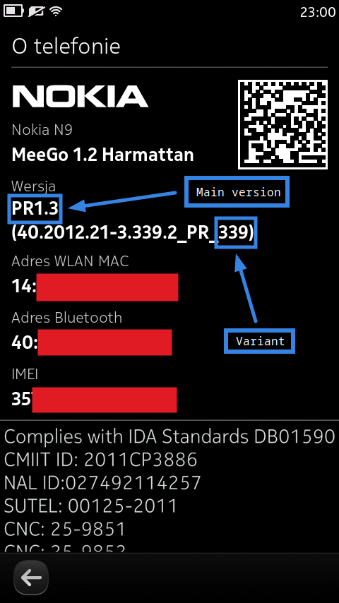 About phone screenshot